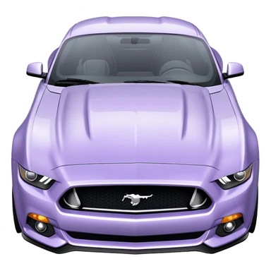 Pale lavander mustang  sticker