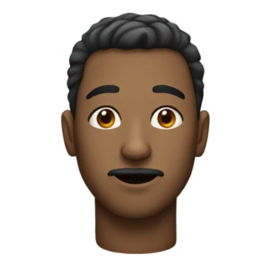 man with dog nose sticker