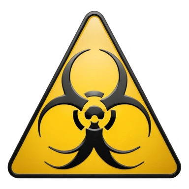 Biohazard sticker