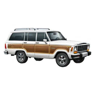 White wagoneer SUV sticker