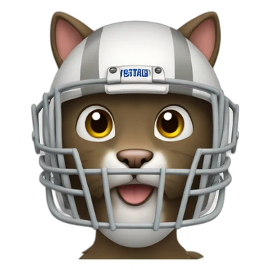 cat football sticker