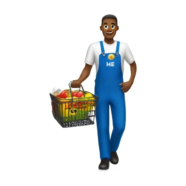 H-E-B buddy in a Walmart uniform buying something from target sticker