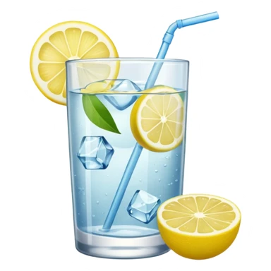 a cup of lemon water sticker