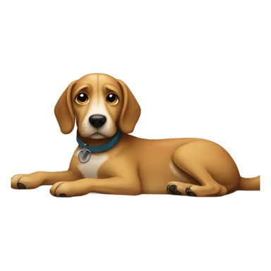 Dog laying on top of the couch  sticker