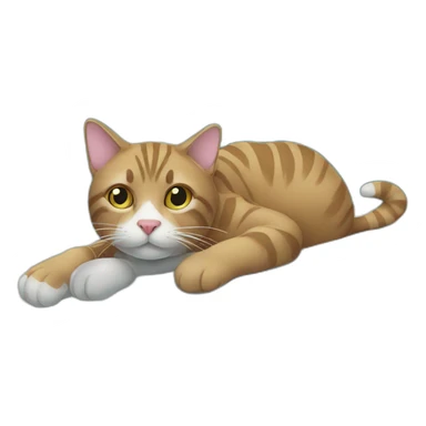 cat in a swimming pool sticker