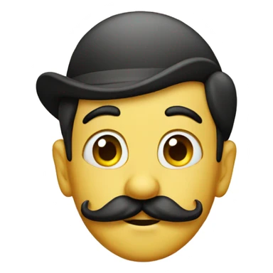 Pinocchio lies with a mustache sticker