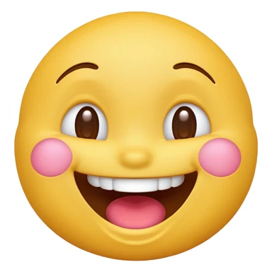Yellow laughing emoji  sticker
