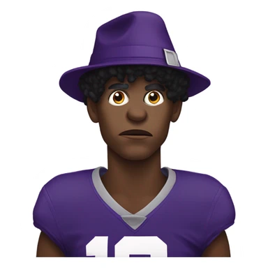 Lamar Jackson in dunce cap sticker