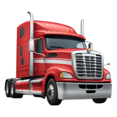 red semitruck sticker