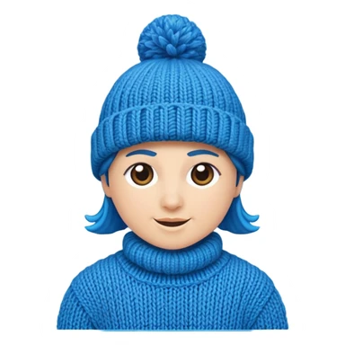 Only give me blue hat  sticker