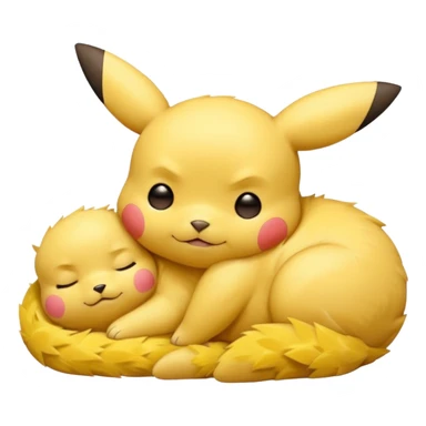 Pikachu dormido sticker