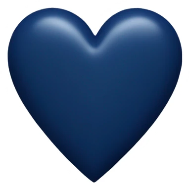 Navy blue heart  sticker