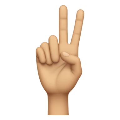 the Okay hand symbol, but the fingers are facing forward  sticker