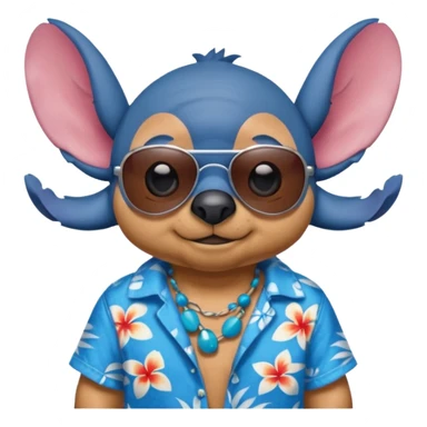 Stich en la playa sticker