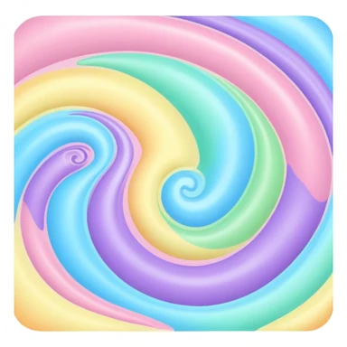melted pastel swirly rainbow background  sticker