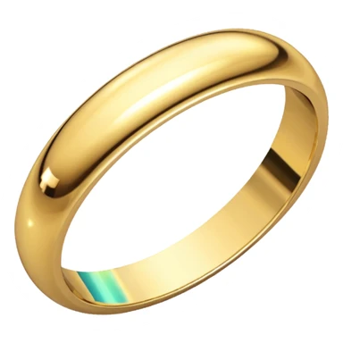 Gold wedding band sticker