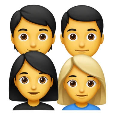 Siyah dümdüz saçlı makyajı soft ve ruju kiko  olan bir kız sticker