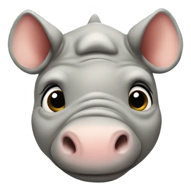 cute rhino sticker