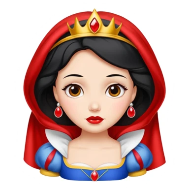 sash with snowwhite's face on it sticker