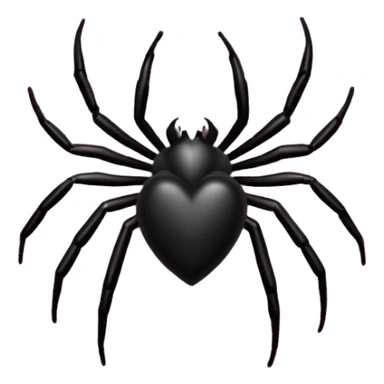 Black heart with light pink spiderweb pattern sticker