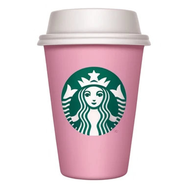 Pink starbuks sticker