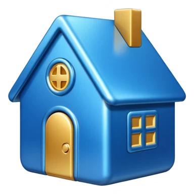 home 3d icon sticker