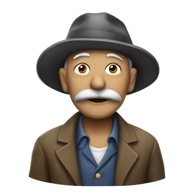 vieux qui fume sticker