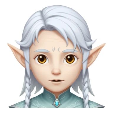 albino ice elf sticker