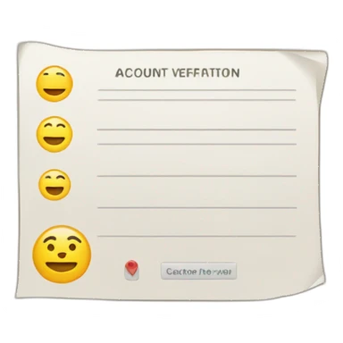 Account verification sign sticker