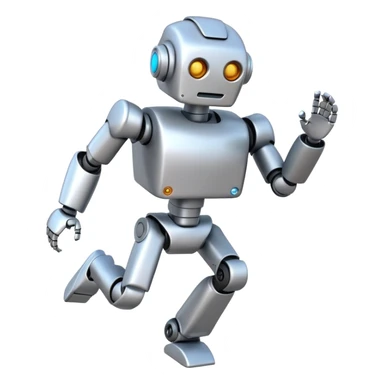 robot running right sticker