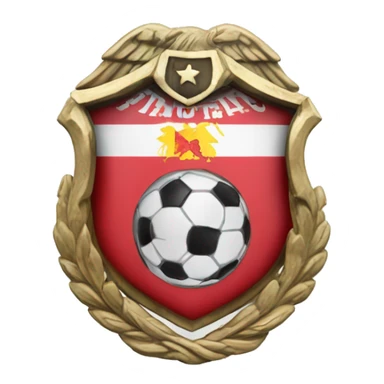 Escudo de time de futebol escrito CRF sticker