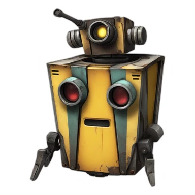 Claptrap from borderlands sticker