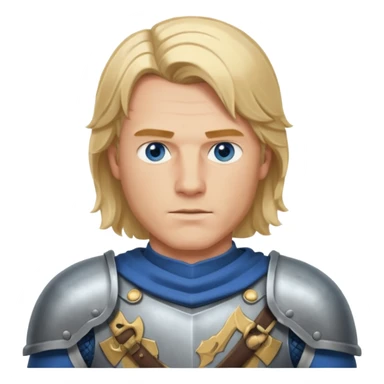 Achille, un uomo coi capelli biondi fino alle spalle e gli occhi azzurri, deve essere bello e forte e deve dare l' impressione di essere un eroe in guerra e deve avere un' armatura sticker