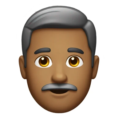 man with a small mustache and a side parting
 sticker