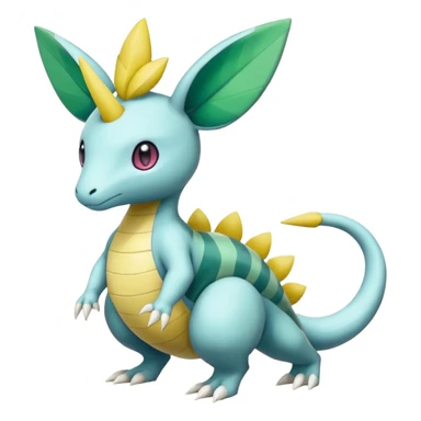 Leavanny-Gallade-Ampharos-Inteleon-Nidoqueen-Fakémon-Pokémon-hybrid-fusion-creature, full body sticker