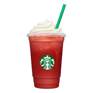 Starbucks red drink no foam sticker