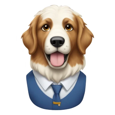 Pyrenees wearing a rhoback shirt sticker