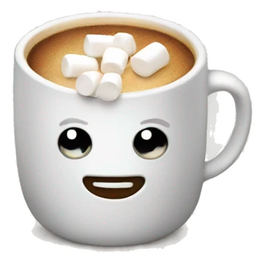 Coffee with marshmallows  sticker