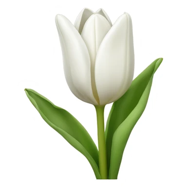 تwhite tulip bouquet  sticker