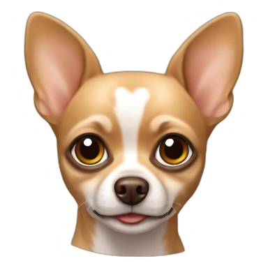 Chihuahua dog Brown color sticker