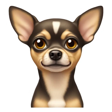 Short-haired fawn colored chihuahua with large eyes and ears sticker