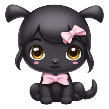 ￼ KUROMI with a bow sticker