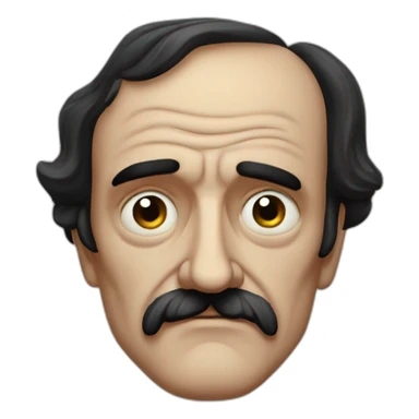 Deprived Edgar Allen Poe sticker