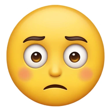 regular emoji with a raised eyebrow  sticker