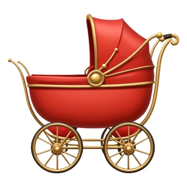 vintage baby carriage sticker