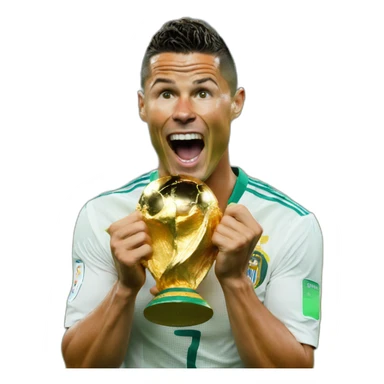 ronaldo winning World cup sticker