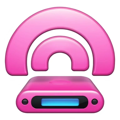 pink wifi sticker