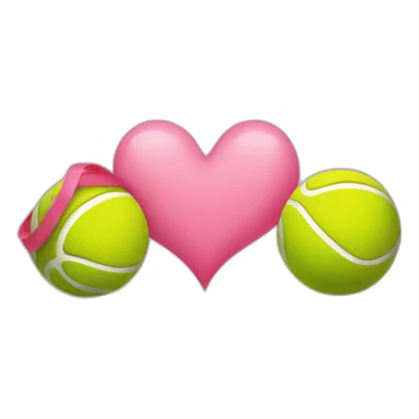 saint valentines day tennis ball sticker