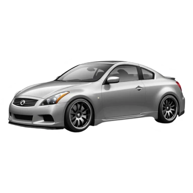 G37 coupe car lowered with dark mags darksliver car sticker