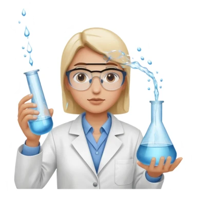 Testing water samples   sticker